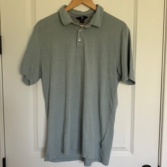 Volcom Men’s Polo Shirt Grey-Green L - Picture 1 of 7